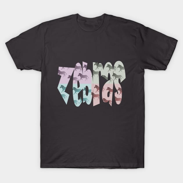 zebras T-Shirt by Againstallodds68